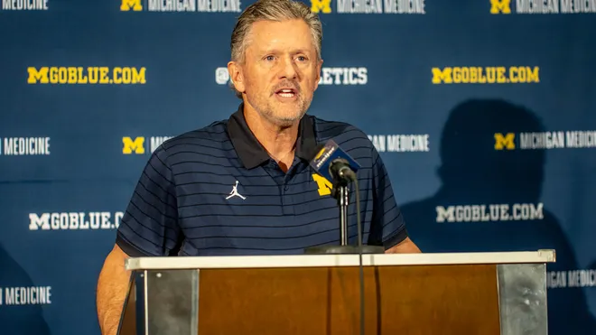 Kyle Whittingham at Michigan's Introductory Press Conference